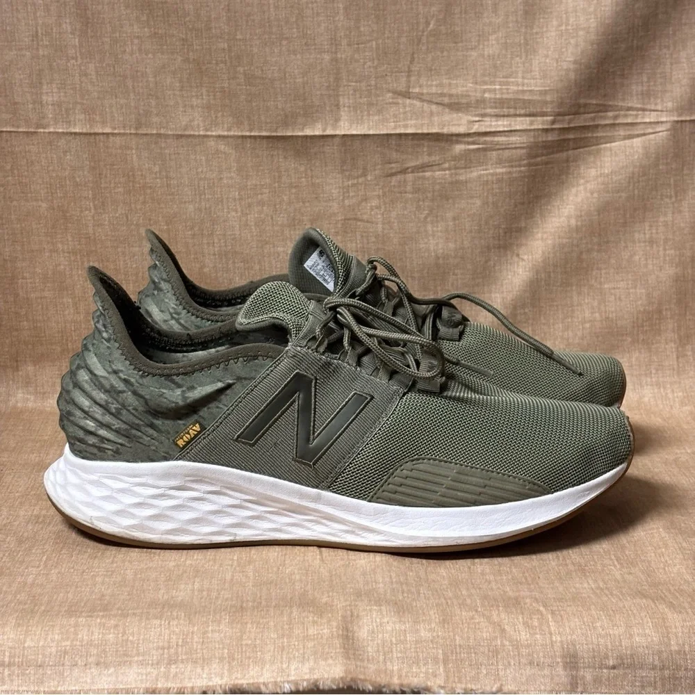 New Balance Fresh Foam Roav V1 Mens Sneaker Olive Green Slip On Shoes